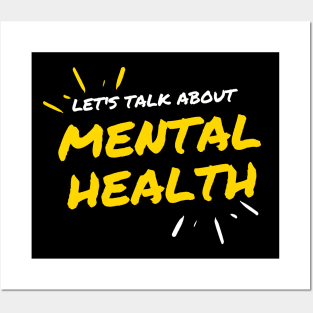 Let's Talk About Mental Health Posters and Art